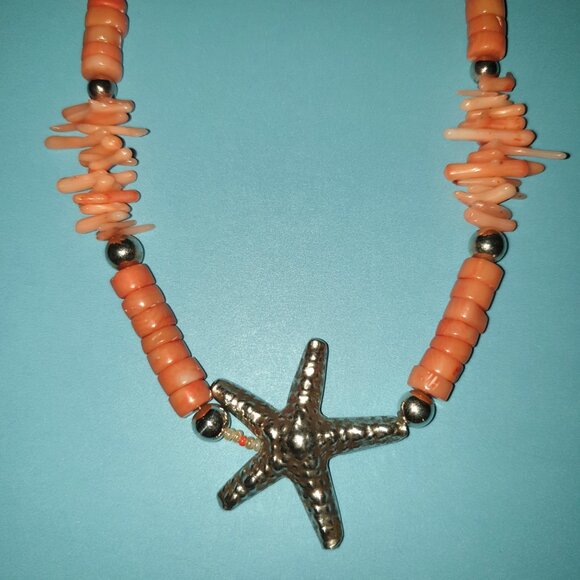 Authentic Native American Angel Skin Coral 925 Sterling Silver Ocean Jewelry Set - Picture 13 of 15